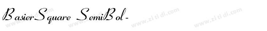 BasierSquare SemiBol字体转换